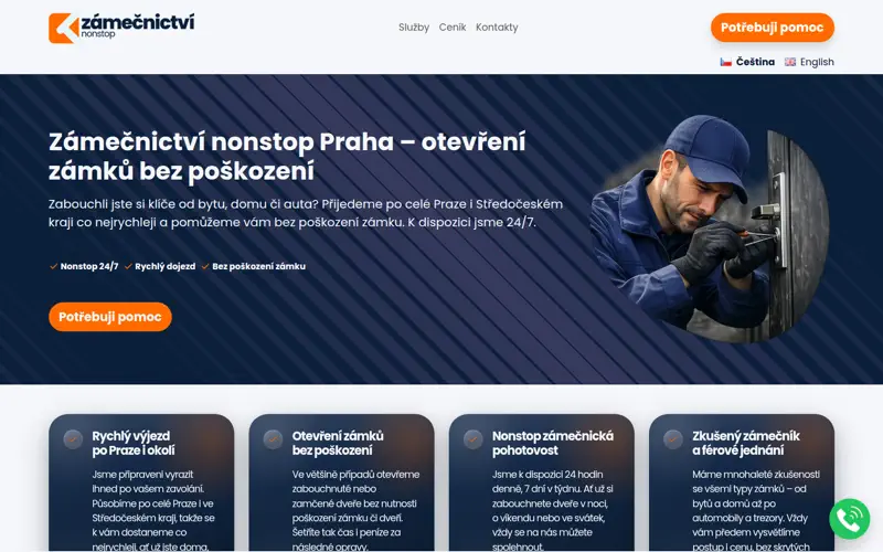 Webové stránky pro Tarase Tsapa