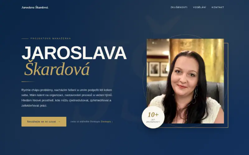Webové stránky pro Jaroslav Škardovou